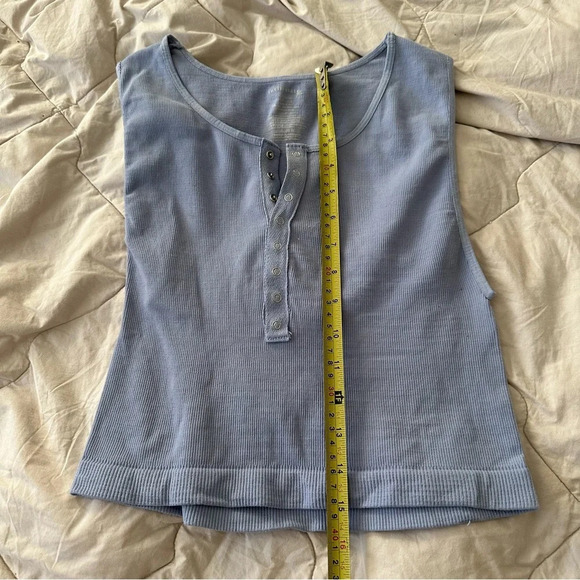 FREE PEOPLE Ribbed Top L - Picture 3 of 5